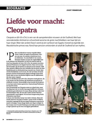 Liefde voor macht: Cleopatra