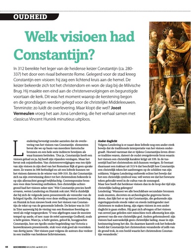 Welk visioen had Constantijn?